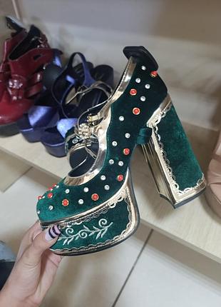 Туфлі коi footwear: зелені,