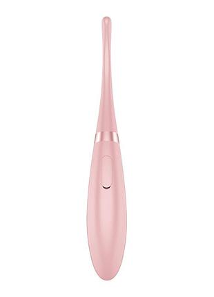 Вибратор для точкової стимуляції satisfyer tip tease rose, рожевий інтимний масажер для жінок 3