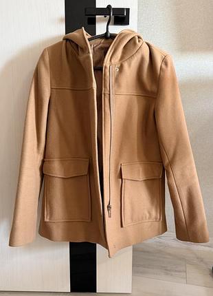 Коротке пальто-куртка primark з капюшоном, розмір xxs / xs (eur 32)