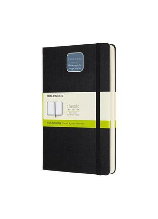 Записная книжка moleskine classic expanded средняя, нелинованная черная (qp062exp)
