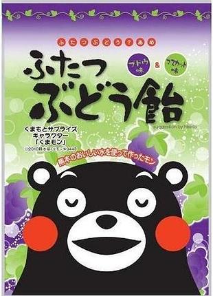 Okura kumamon two-flavor grape candy конфеты с вкусом двух сортов винограда, 90 г