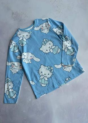 Реглан на дівчинку cinnamoroll/hello kitty від primark р.116 (5-6 років)