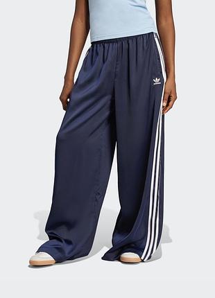Широкі атласні штани adidas originals палаццо / wide leg