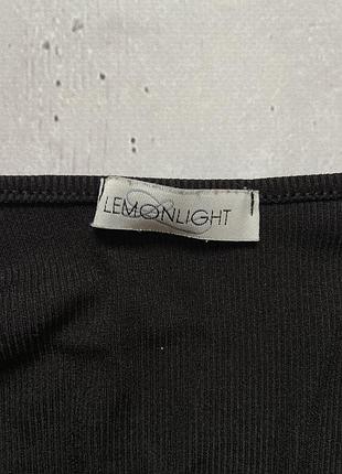Топ кроп кофта в рубчик лонгслів lemonlight 4
