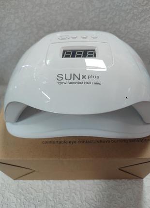 Гібридна uv/led лампа для манікюру та педикюру sun x plus 120w.