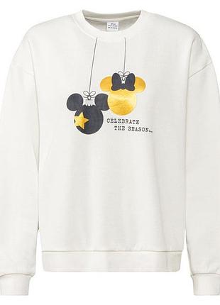 Світшот з начосом для жінки disney mickey mouse 392933 m білий