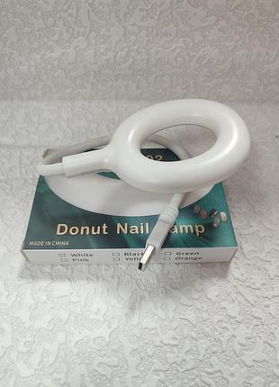 Міні-лампи для манікюру m&r 102 donut nail lamp, призначеної для полімеризації гель-лаків та нарощування нігтів