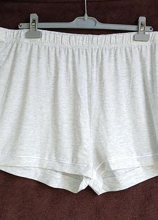 Шорты женские домашние серые меланж, 2 xl, eur 50-52