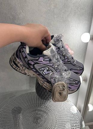Стильні жіночі кросівки new balance 530 custom purple/ black