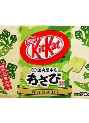 Nestle japan kit kat wasabi chocolate вафлі зі смаком васабі, 10 шт