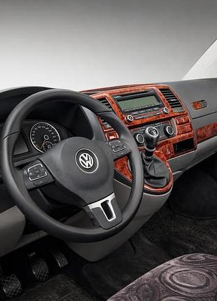 Накладки на панель дерево для volkswagen t5 2010-2015 рр