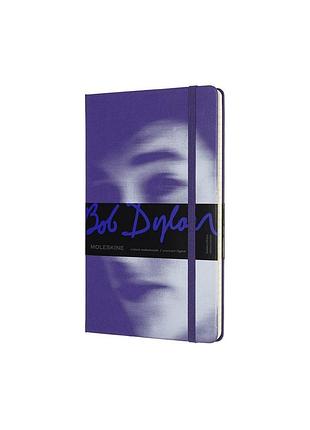 Блокнот moleskine bob dylan средний, линейка фиолетовый (lebdqp060b)