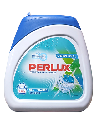 Капсулы для стирки perlux universal 18+2 шт.5124