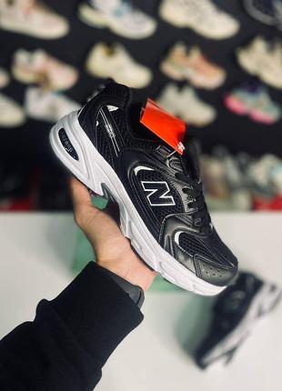 Стильні жіночі кросівки new balance 530 black/white