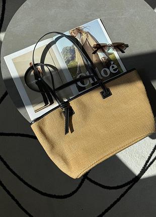 Сумка solara bag raffia/black😚 2