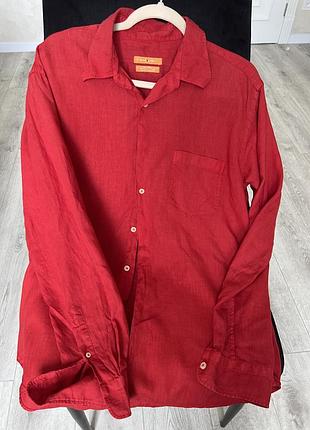 Чоловіча лляна сорочка zara sport made in vietnam