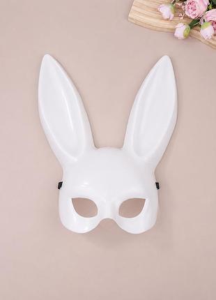 Маска зайчик playboy abc біла