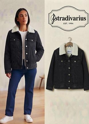 Куртка женская шерпа осенняя stradivarius p.m