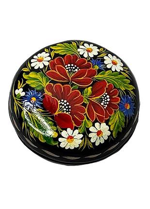Шкатулка расписная лирическая 9,5 см №9