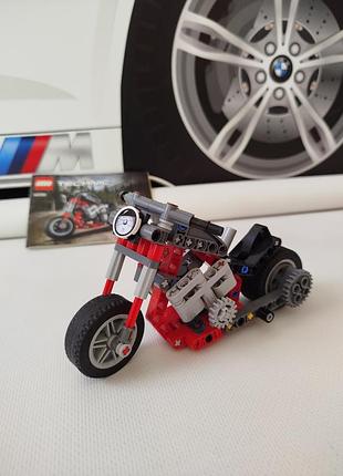 Конструктор lego technic 42132 мотоцикл (2 в 1) — полный комплект + инструкция