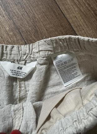 Льняные шорты h&amp;m 2