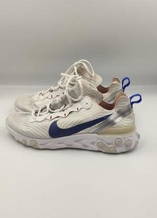 Оригінальні чоловічі кросівки nike react element 55 white/midnight navy (cw7576-100) — розмір 44.5 (28.3 см)