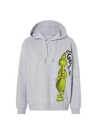 Худи с начесом для женщины disney grinch 458449 m серый