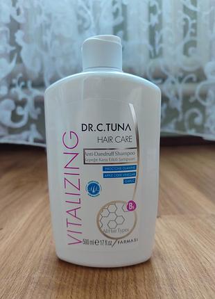 Шампунь проти лупи vitalizing dr. c. tuna, 500 мл