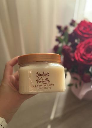 Скраб для тіла з ароматом ванілі tree hut shea sugar scrub vanilla 510 г