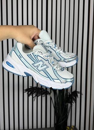 Стильні жіночі кросівки new balance 740 ice blue/white