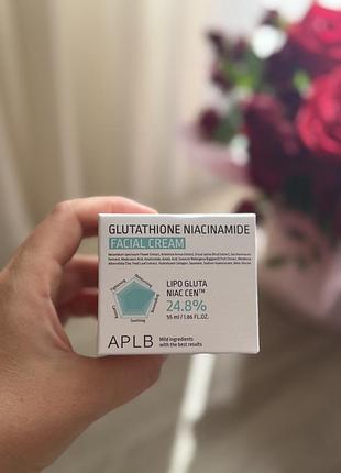 Aplb glutathione niacinamide cream, крем для обличчя