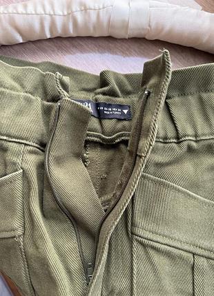 Юбка міні  zara хакі  хs 34