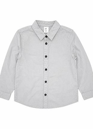 Сорочка для хлопчика h&m класична світло-сіра 92 (1,5–2 роки)