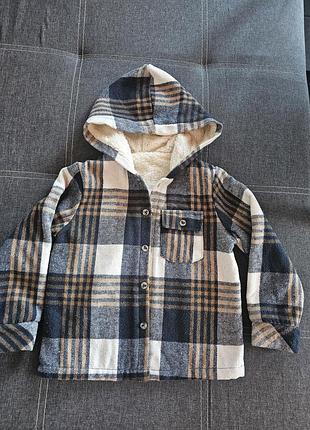 Тепла рубашка на хуртрі на хлопчика 6 років