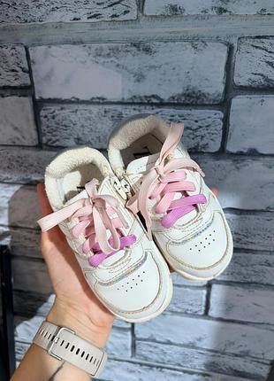 Кеди, кросівки zara білі для дівчинки 23 р 14.5