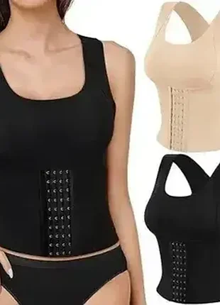 Корсет для похудения, пояс, тягучий бандаж, белье,черный l
