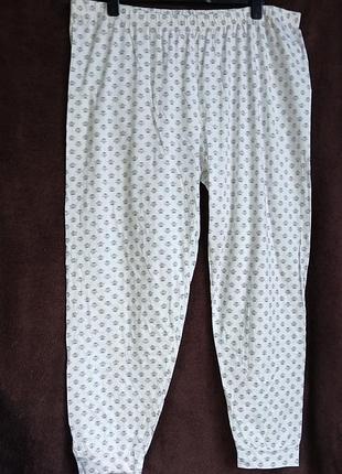 Штаны женские домашние котон,  цветочки,  xl, eur 46-48