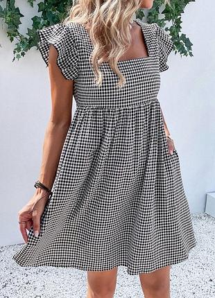 🥰 сукня у клітинку shein l