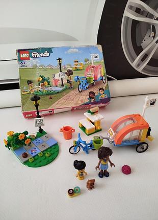 Конструктор lego friends 41738 велосипед для спасения собак.