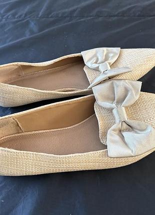 Соломʼяні лодочки asos розміру 42