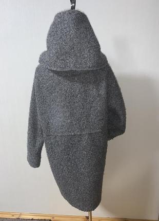 Стильное пальто с капюшоном 🧥пальто чебурашка7 фото
