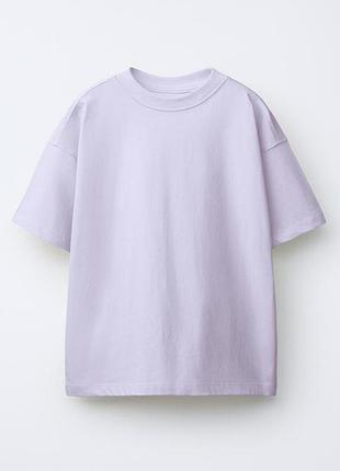 Футболка однотонна оверсайз zara