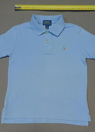 Плечі 29 см polo ralph lauren size 4/4т   блакитне  дитяче  поло 
100% cotton made in peru