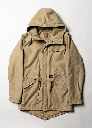 Carhartt wip clash parka jacket beige [jmh017397]