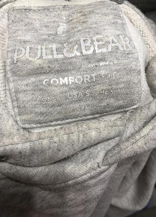 Худи с капюшоном pull &amp; bear серое 3