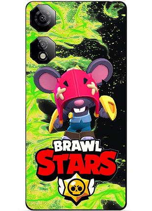 Чехол силиконовый бампер для zte nubia neo 2 5g с героем бравл мо brawl