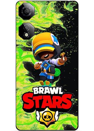 Силіконовий бампер чохол для zte nubia neo 2 5g з героєм бравл леон финалист brawl