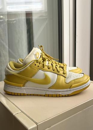 Кросівки жіночі nike dunk low twist yellow/beige 38,5
