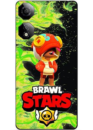 Чехол силиконовый бампер для zte nubia neo 2 5g с героем бравл леон удачливый brawl
