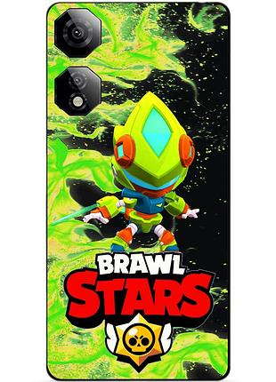 Чехол силиконовый бампер для zte nubia neo 2 5g с героем бравл леон меха brawl